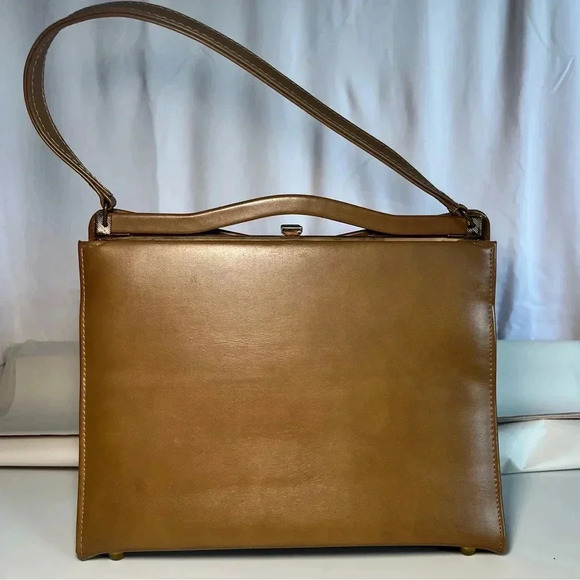 Vintage 60s Mod Bow Handbag by Air Step - Picture 3 of 14